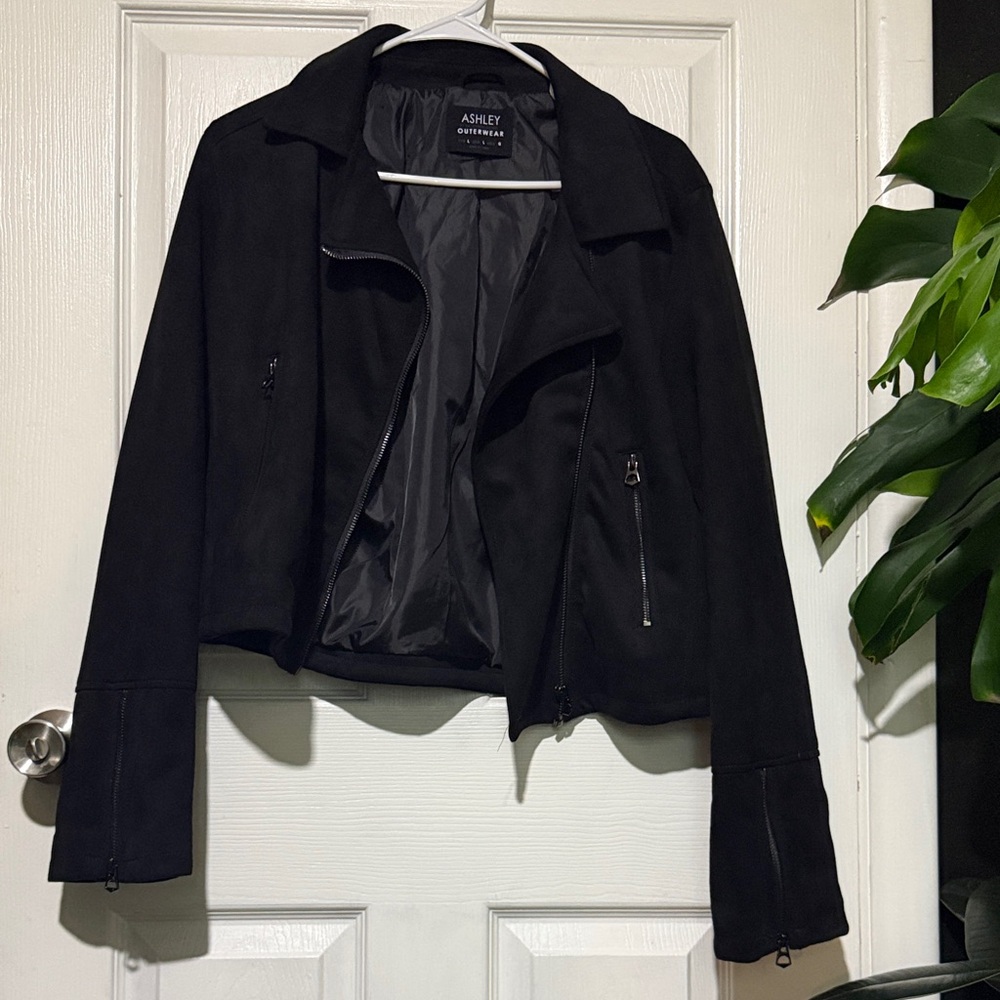 Ashley By 26 International Black Leather Jacket